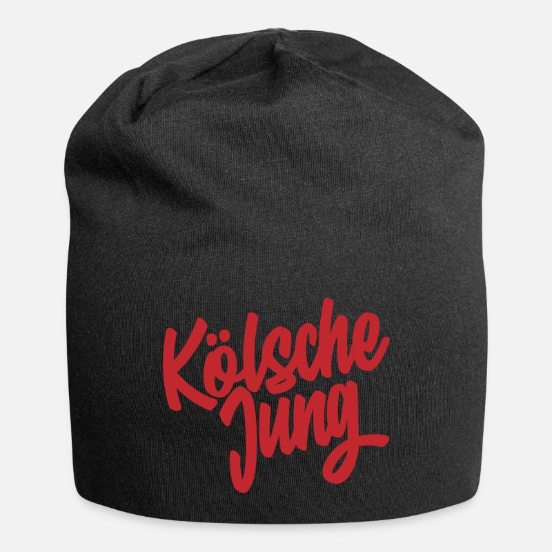 Kölsche jung, Stolz auf Köln - Jersey-Beanie - Schwarz