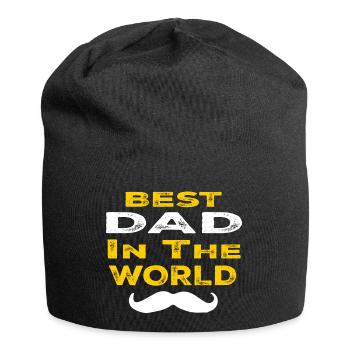Best dad in the world - Jersey Beanie - black - Front