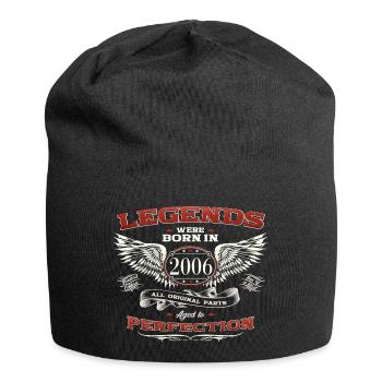 17th birthday man legend vintage 2006 classic car - Jersey Beanie - black - Front