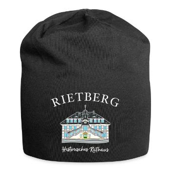 Rietberg Historisches Rathaus, Handzeichnung - Jersey-Beanie - Schwarz - Vorne