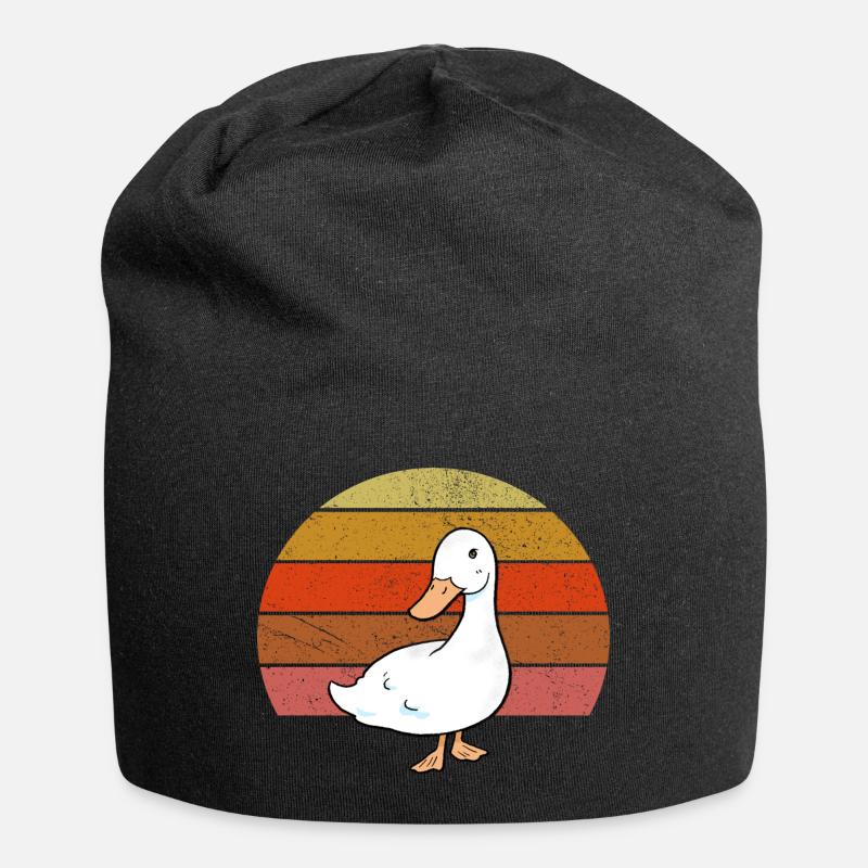 Vintage Gans Sunset Retro Gans - Bonnet en jersey - noir