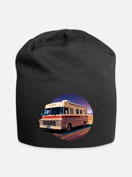 I LOVE CAMPING - Jersey-Beanie - Schwarz