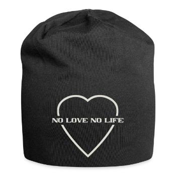 no love no life - Jersey-Beanie - Schwarz - Vorne
