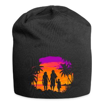 SONNENUNTERGANG - Jersey-Beanie - Schwarz - Vorne