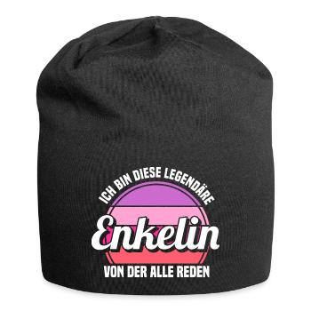 Enkelin - Jersey-Beanie - Schwarz - Vorne