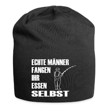 Angeln - Jersey-Beanie - Schwarz - Vorne