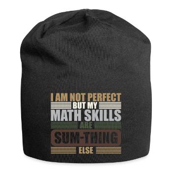 Professeur de mathématiques Sum-thing Funny Equation - Bonnet en jersey - noir - Devant