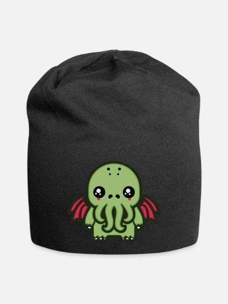 Niedlicher Cthulhu - Jersey-Beanie - Schwarz