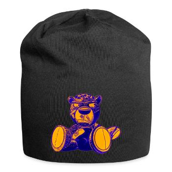 Creepy Teddy Yellow - Jersey-Beanie - Schwarz - Vorne