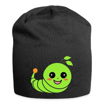 Caterpillars Insect Love Little Caterpillar - Jersey Beanie - black - Front