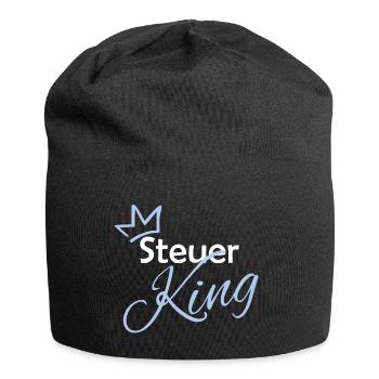 Steuer King - Jersey-Beanie - Schwarz - Vorne