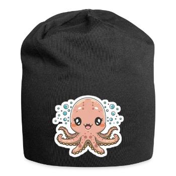 Octopus Lover - Jersey Beanie - black - Front
