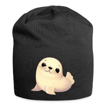 Siegel - Jersey-Beanie - Schwarz - Vorne