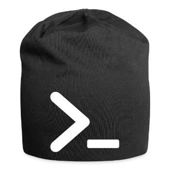 >_ OS program prompt - Jersey Beanie - black - Front