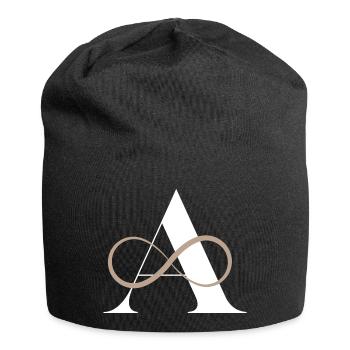 Letter to infinity - Jersey Beanie - black - Front