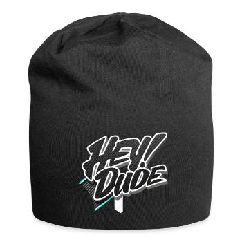 hey Kumpel - Jersey-Beanie - Schwarz - Vorne
