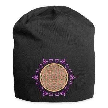 Flower of Life - Jersey Beanie - black - Front