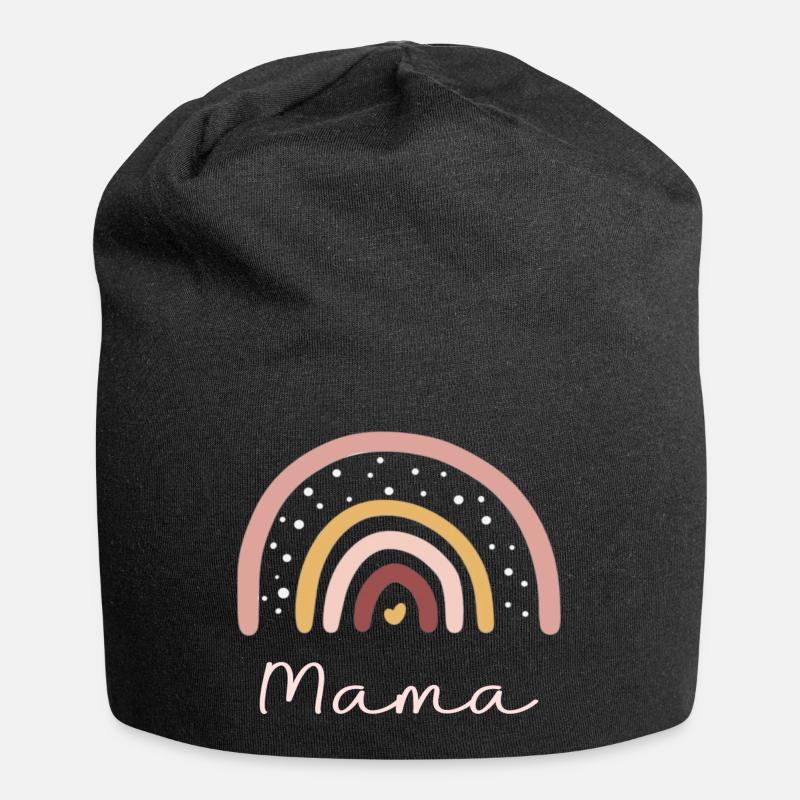 Rainbow Mom - Jersey Beanie - black