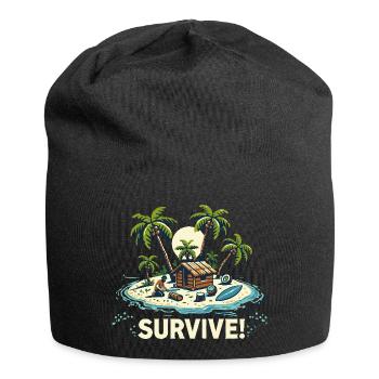 VACATION ON THE ISLAND - Jersey Beanie - black - Front