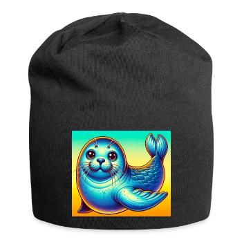 Siegel - Jersey-Beanie - Schwarz - Vorne