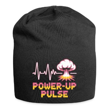 Power Up Pulse Pop Culture Rétro Jeu vidéo - Bonnet en jersey - noir - Devant