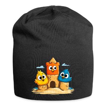 Sandcastle Trio bunt - Jersey-Beanie - Schwarz - Vorne