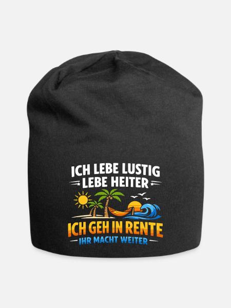Rente 2026 Rentner Rentnerin - Jersey-Beanie - Schwarz