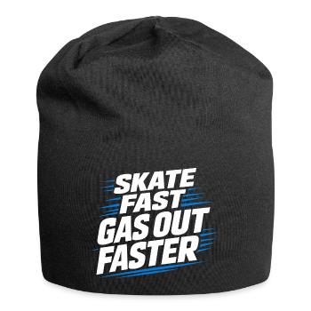 Beer League Hockey Funny Hockey Players Team Humor - Jersey Beanie - black - Front