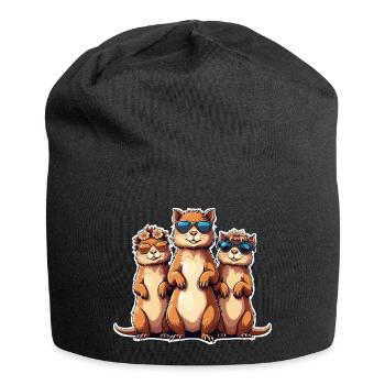 Trio de lunettes de soleil - Bonnet en jersey - noir - Devant