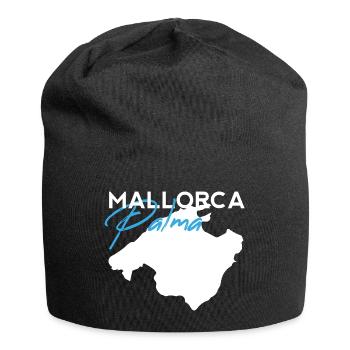 Palma Mallorca Lettering Modern Brush Style - Jersey Beanie - black - Front