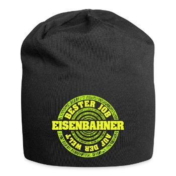 Geschenk für Eisenbahner - Jersey-Beanie - Schwarz - Vorne