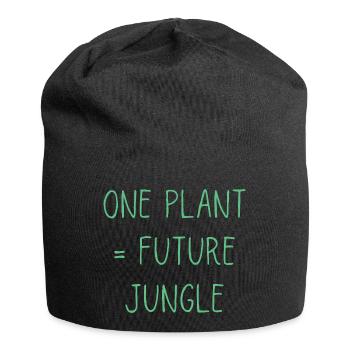 Une Plante Future Jungle | Amateur de plantes drôle - Bonnet en jersey - noir - Devant