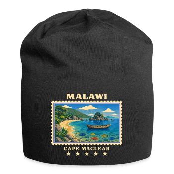 Marque de voyage vintage Malawi Cape Maclear - Bonnet en jersey - noir - Devant