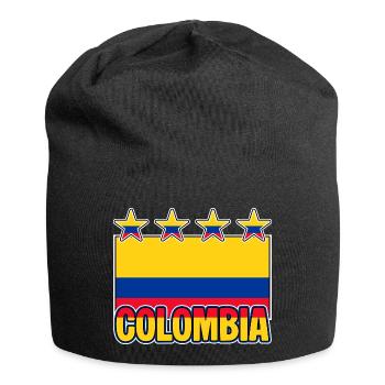 Colombian Flag Colombia Funny - Jersey Beanie - black - Front