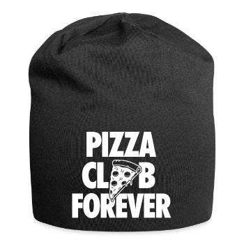 Pizza Club Forever pour les amateurs de pizza - Bonnet en jersey - noir - Devant