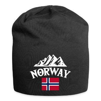 Norway Vacation Norge Fjords Travel Scandinavian - Jersey-Beanie - Schwarz - Vorne