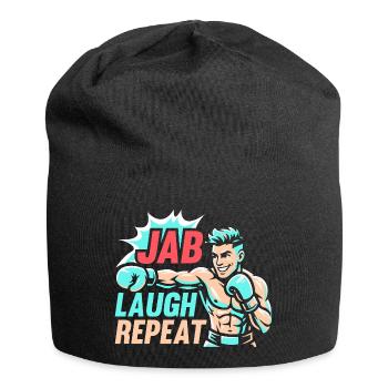 Jab Laugh Repeat Gloves Boxing Gloves - Jersey Beanie - black - Front