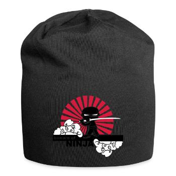 Ninja - Jersey-Beanie - Schwarz - Vorne