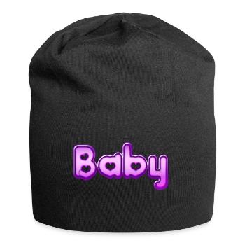 Text Baby - Jersey-Beanie - Schwarz - Vorne