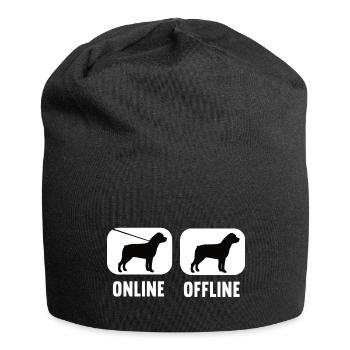 Online Offline Rottweiler Rottie Rottieowner - Jersey Beanie - black - Front