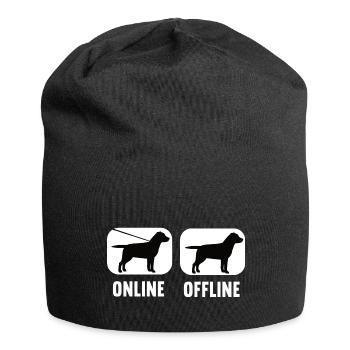 Online Offline Labrador Labradorbesitzer Labbi - Jersey-Beanie - Schwarz - Vorne