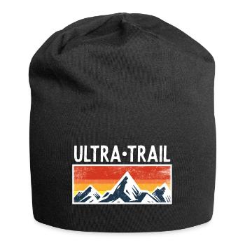 Ultra Trail Runner Mountains mountains gift runners - Jersey Beanie - black - Front