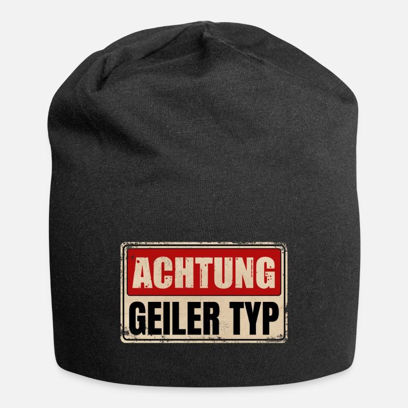 GEILER TYP - Jersey-Beanie - Schwarz