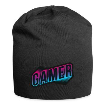 Gamer Neon 3D - Jersey Beanie - black - Front