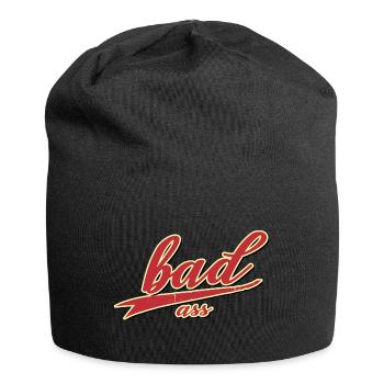 bad ass boy asshole bandit ganowe dieb mugger cap - Jersey-Beanie - Schwarz - Vorne