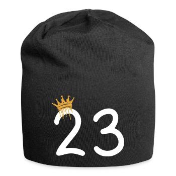 23 - Jersey-Beanie - Schwarz - Vorne
