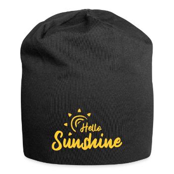 Hello Sunshine - Jersey-Beanie - Schwarz - Vorne