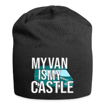 My Van Is My Castle - Jersey Beanie - black - Front