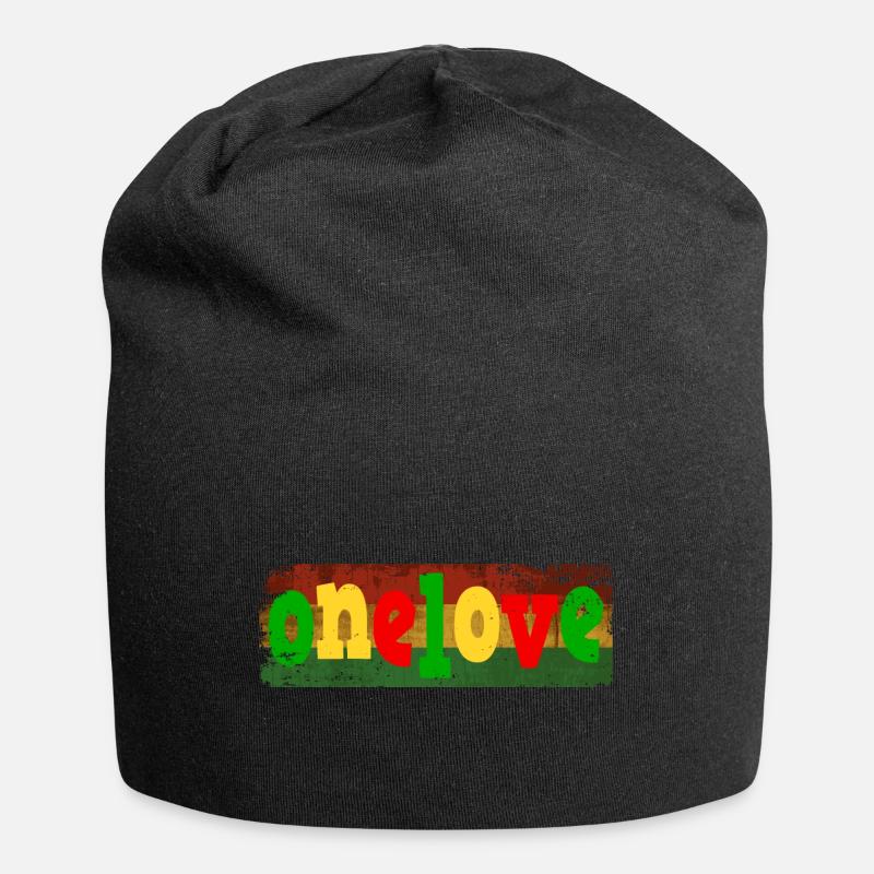 One Love - Bonnet en jersey - noir