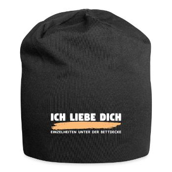 Lustiger Anmachspruch für Party, Dating, Bar, Fest - Jersey-Beanie - Schwarz - Vorne
